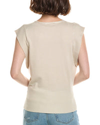 T Tahari T Tahari Extended Sleeve Jersey Sweater Vest