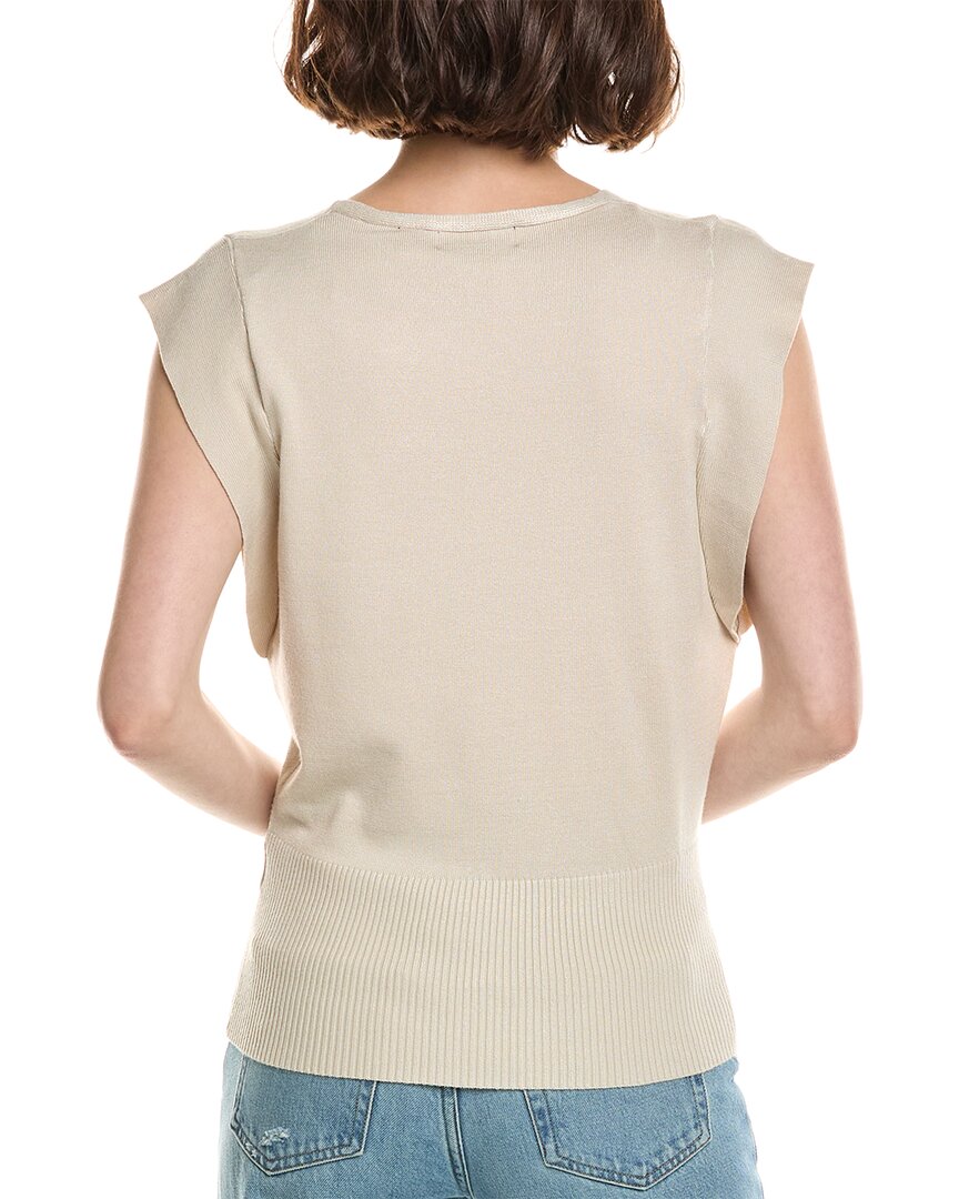 T Tahari T Tahari Extended Sleeve Jersey Sweater Vest