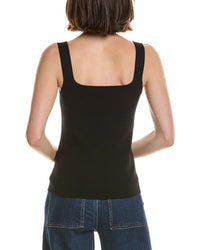 T Tahari Double Square Neck Rib Tank