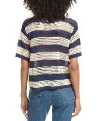 ANNA KAY Anna Kay Mesh Polo Cardigan
