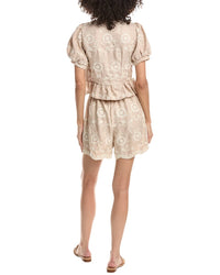 ANNA KAY Anna Kay 2Pc Embroidery Top & Short Set
