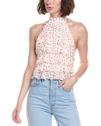 To My Lovers To My Lovers Printed Mesh Top