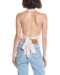 To My Lovers To My Lovers Printed Mesh Top