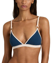 Reiss Bianca Contrast Trim Fixed Swimsuit