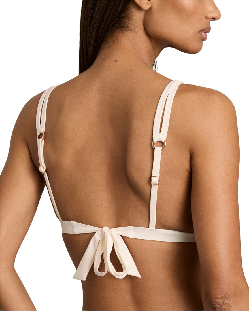 Reiss Bianca Contrast Trim Fixed Swimsuit