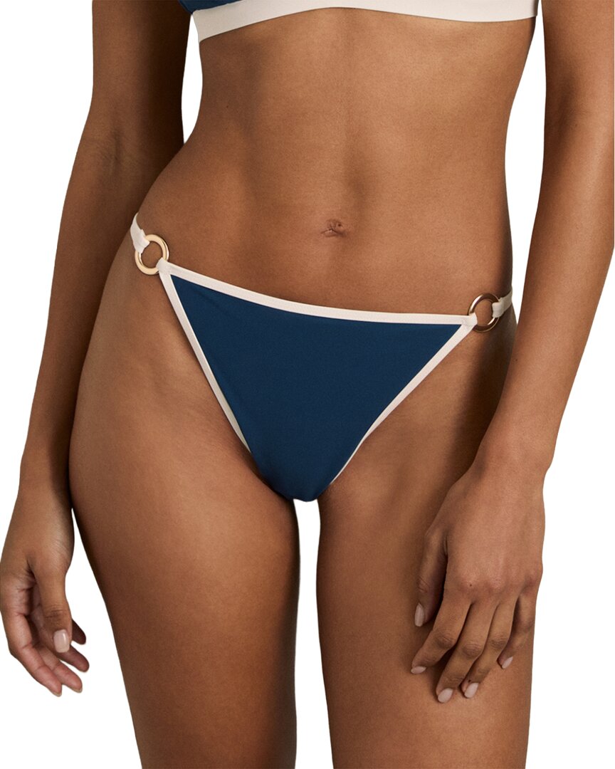 Reiss Bianca Contrast Trim Fixed Swimsuit