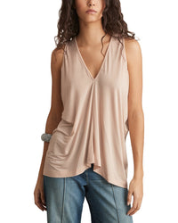Reiss Freya Drape V-Neck Top