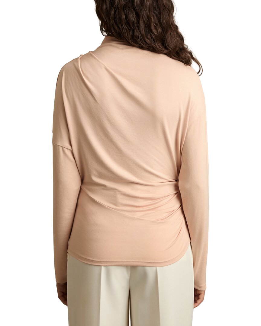 Reiss Daisy Drape Long Sleeve T-Shirt