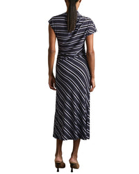 Reiss Dillon Stripe Print Dress
