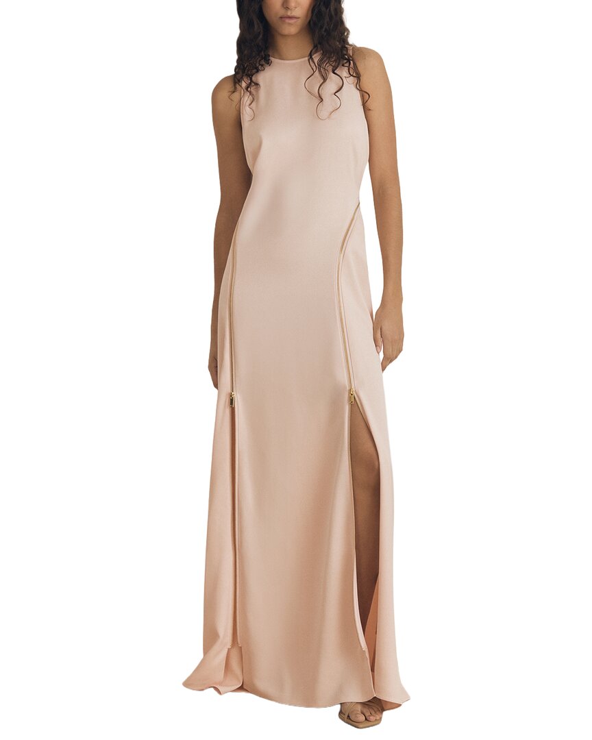 Reiss Leanna Sleeveless Wool-Blend Zip Dress