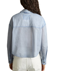 Reiss Darcy Denim Print Top