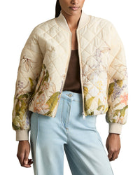 Reiss Nina Print Printed Bomber Jacket
