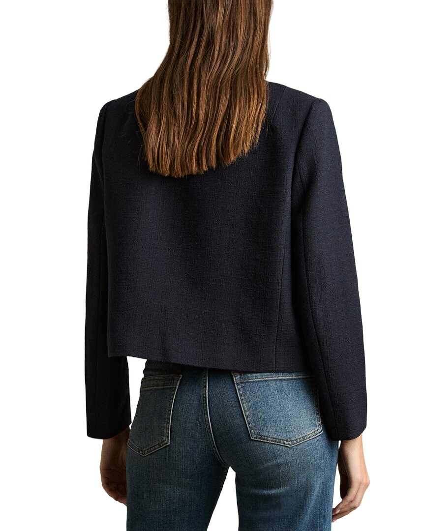 Reiss Nola Cropped Wool Jacket