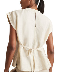 Reiss Soleya Linen-Blend T -Shirt