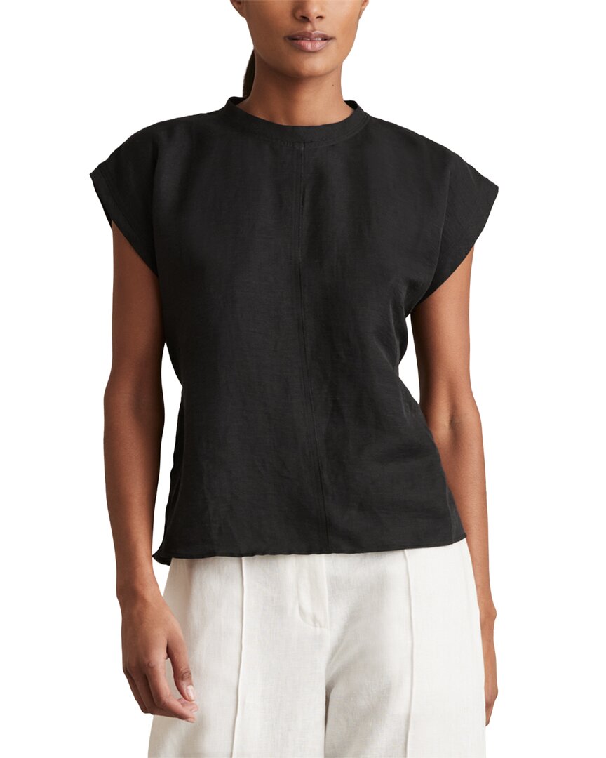 Reiss Soleya Linen-Blend T -Shirt