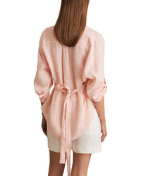 Reiss Leora Fitted Linen Shirt
