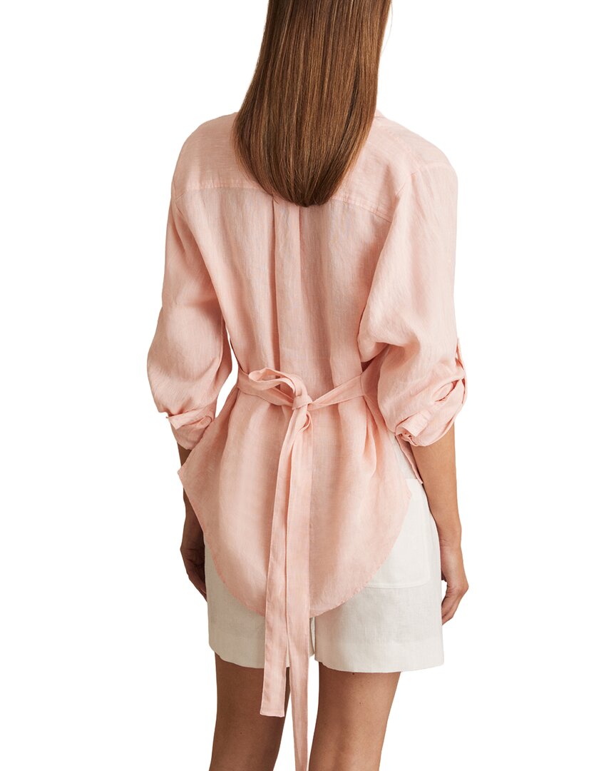 Reiss Leora Fitted Linen Shirt