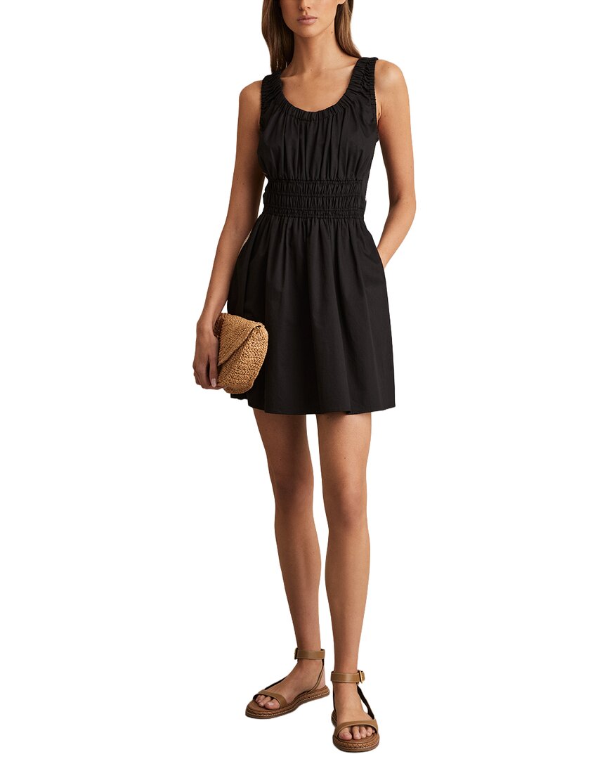 Reiss Abi Craft Ruched Woven Dress