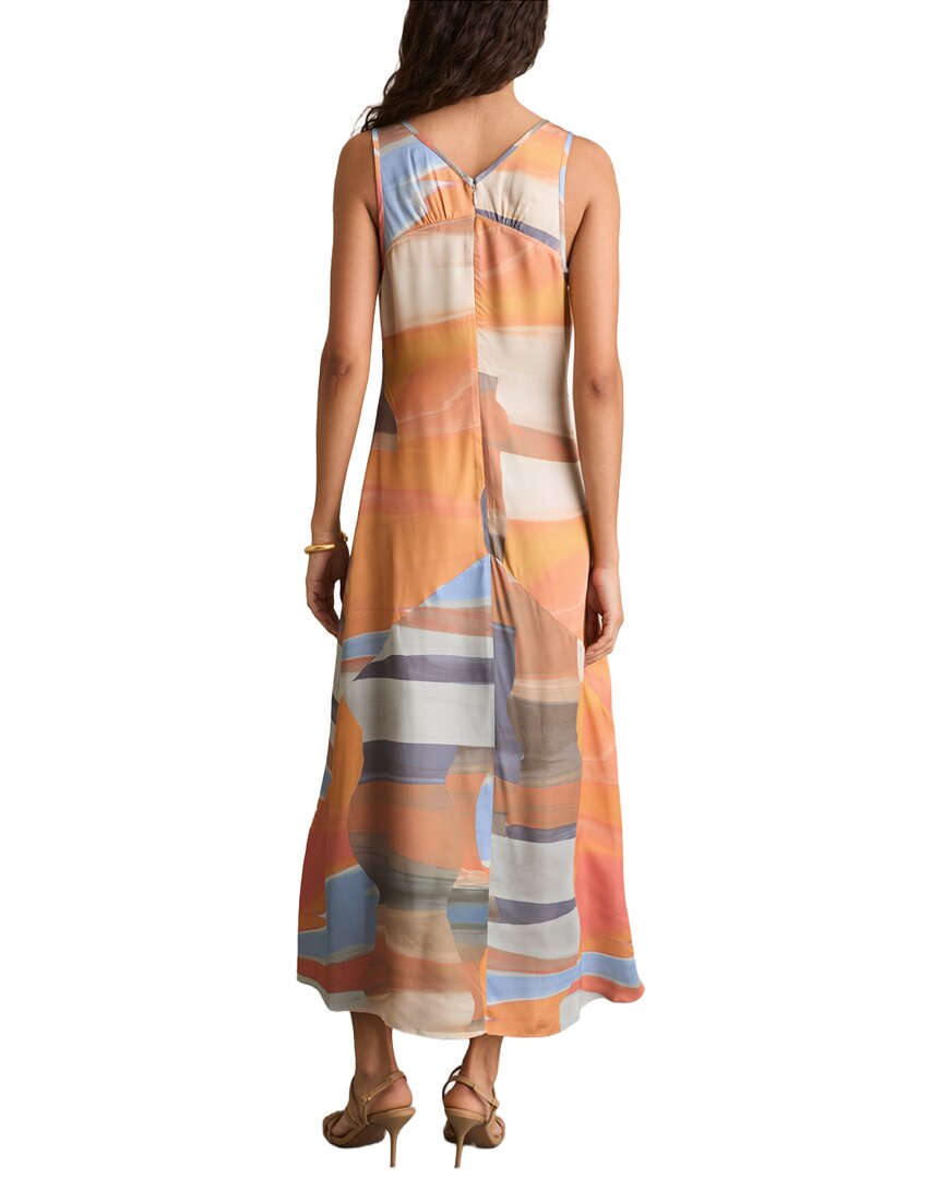 Reiss Layla Sunset Print Sleeve Dress