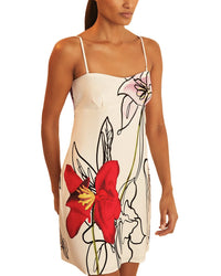 Reiss Marli Short Linear Floral Dress