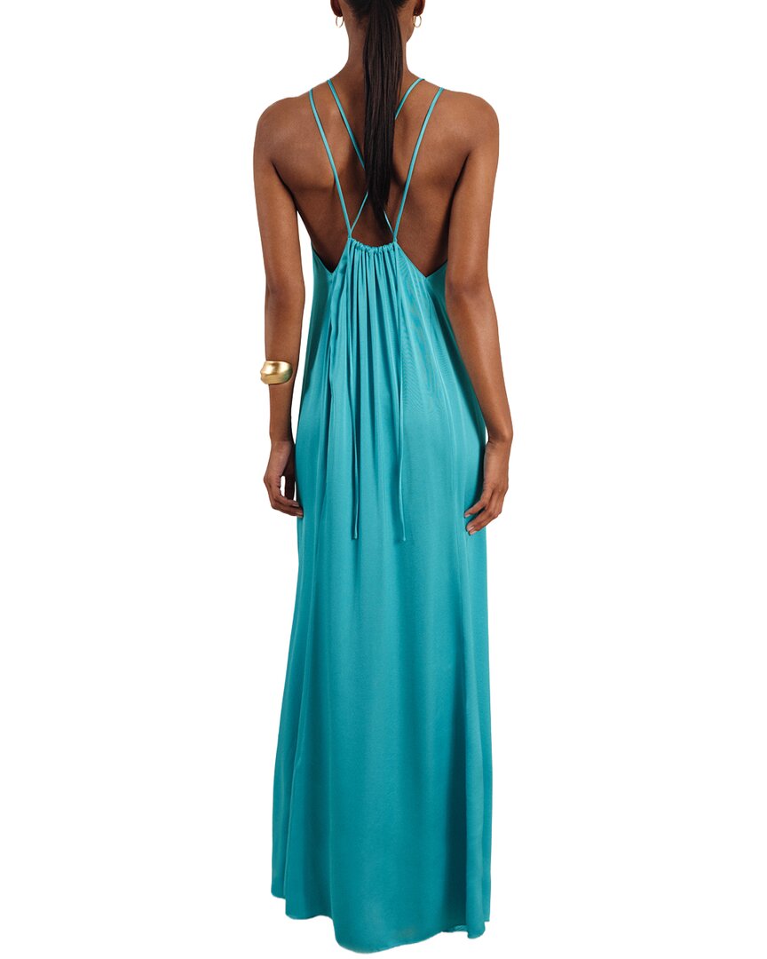 Reiss Tallie Satin Halter Neck Dress