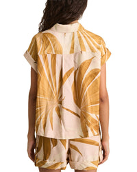 Reiss Hannah Palm Print Top