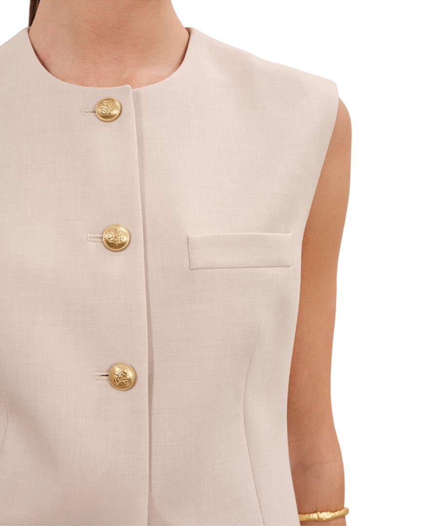 Reiss Athena High Neck Long Line Jacket