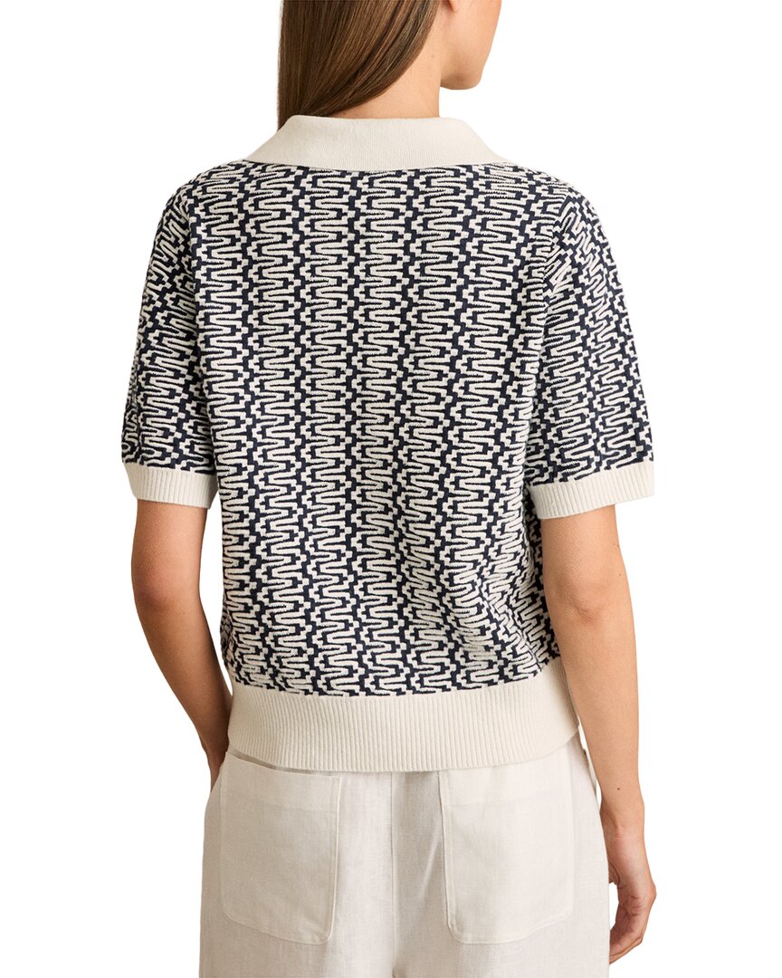 Reiss Reiss Jem Linen-Blend Polo Top