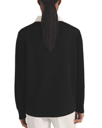 Reiss Noa Open Collar Wool & Cashmere-Blend Polo Shirt