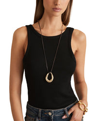 Reiss Reiss Lara Ribbed Low Back Vest