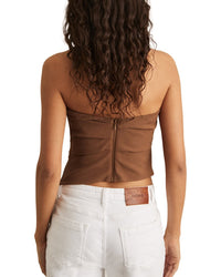 Reiss Millie Ruched Bandeau Top
