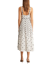 Reiss Dottie Polka Dot Midi Dress