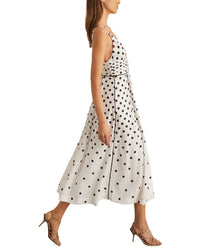 Reiss Dottie Polka Dot Midi Dress