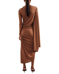 Reiss Kyra Cape Sleeve Jersey Dress
