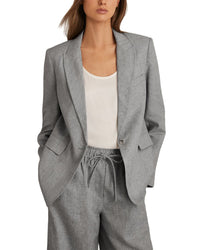 Reiss Reiss Willow Linen-Blend Jacket