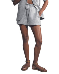 Reiss Willow Linen-Blend Short