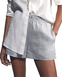Reiss Willow Linen-Blend Short