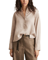 Reiss Nina Overhead Linen Shirt