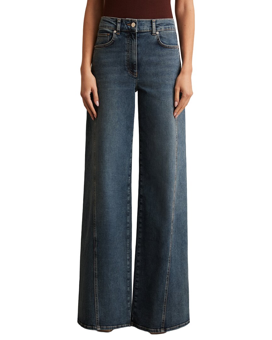 Reiss Fern Twist Seam Wide Leg Jean