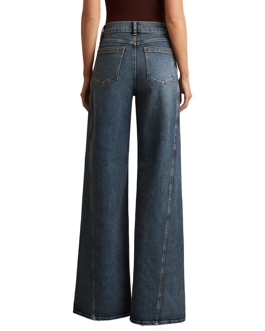 Reiss Fern Twist Seam Wide Leg Jean