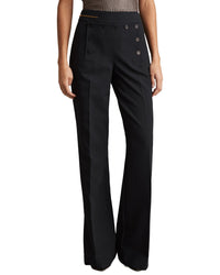 Reiss Sidney Wide Leg Button Trouser