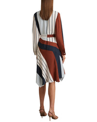 Reiss Eloise Stripe Printed Short Dress
