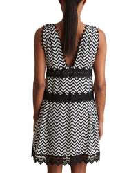 Reiss Sophia Lace Mix Short Dress