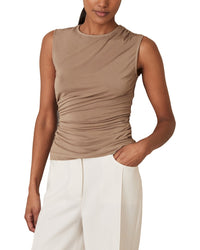 Reiss Dani Ruched Shoulder Vest