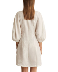 Reiss Reiss Romi Linen Balloon Sleeved Dress