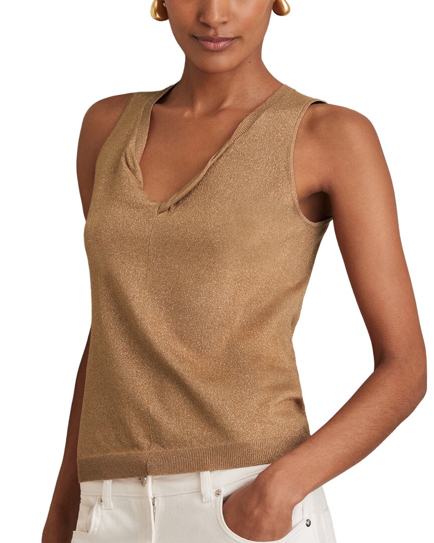 Reiss Sia Metallic Top
