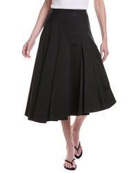 Fforme Rio Asymmetrical Pleated Midi Skirt