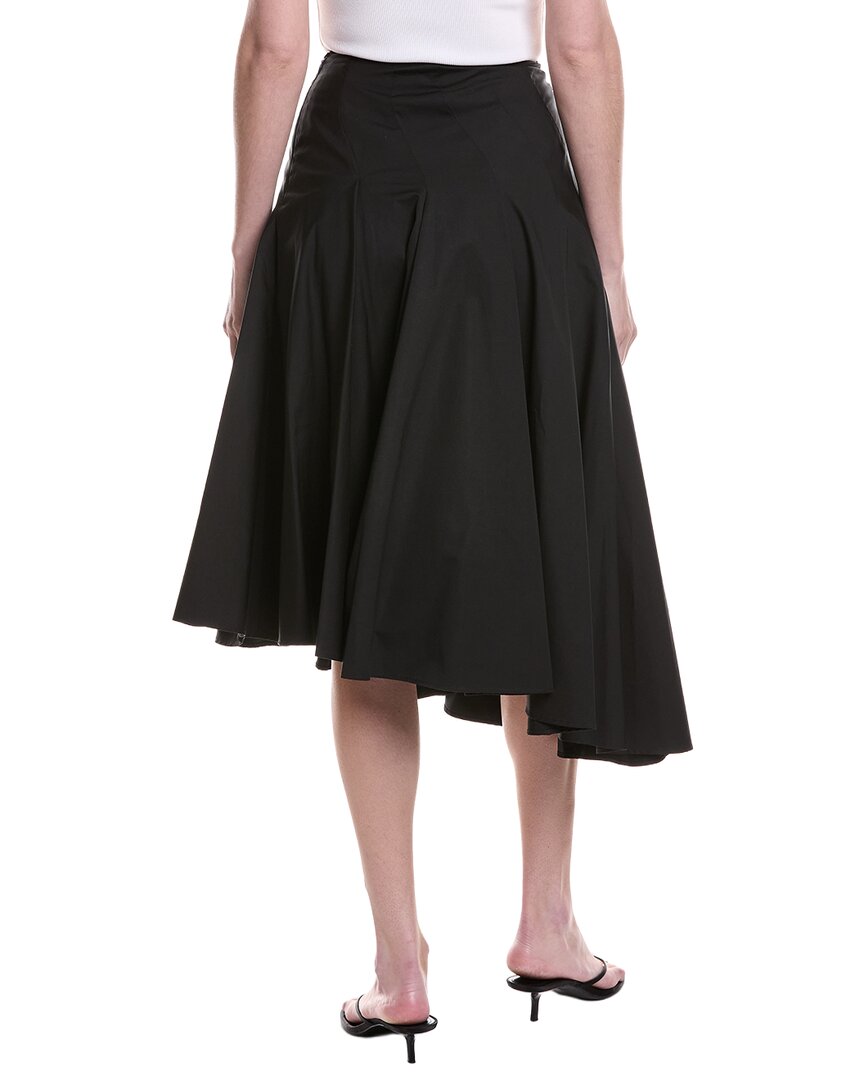 Fforme Rio Asymmetrical Pleated Midi Skirt