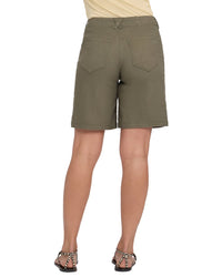 Nydj Linen-Blend Bermuda Avocado Short