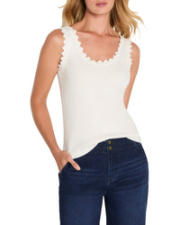Nic+Zoe Scallop Sweater Tank